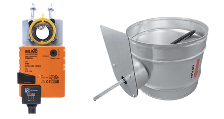 Servomotor und Regelventile