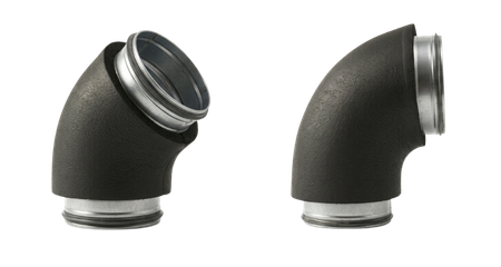 Isolierte Bogen 45+90 Grad SAFE