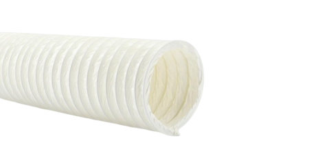 Weißer PVC Lüftungsschlauch