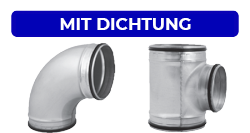 Wickelfalzrohr Formteile mit Dichtung Wickelfalzrohr Formteile mit Dichtung