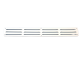 Aluminium-Lamellengitter Aufputz 500 x 65 mm – WEISS (1-5006W)thumbnail