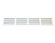 Aluminium-Lamellengitter Aufputz 500 x 90 mm – WEISS (1-5009W)thumbnail