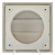 Kunststoff Lamellengitter quadratisch mit Ø 100 mm Anschluss – WEISS (150 x 150 mm)thumbnail