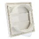 Kunststoff Lamellengitter quadratisch mit Ø 125 mm Anschluss – WEISS (150 x 150 mm)thumbnail