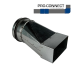 Flachkanal Reduzierung asymmetrisch von 110 x 55mm auf Wickelfalzrohr Ø 100mm - Stahl [Pro-C]thumbnail