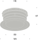 Pradovent - trim - Ø 125mm Designventil (Abluft) - Schwarzthumbnail