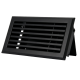 Wandroster mit Regelventil - 200 x 100mm - Stahl - Schwarz RAL 9005thumbnail Wandroster mit Regelventil - 200 x 100mm - Stahl - Schwarz RAL 9005thumbnail
