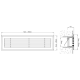 Wandroster mit Regelventil - 200 x 100mm - Stahl - Schwarz RAL 9005thumbnail Wandroster mit Regelventil - 200 x 100mm - Stahl - Schwarz RAL 9005thumbnail
