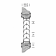Türgitter Aluminium LxH 430 x 80mm - WEISS (G31-4207W) thumbnail