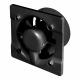 Whisper Pro-Design Badezimmerlüfter - Ø100mm - Ein/Aus - flacher Edelstahl - Schwarzer Ventilatorthumbnail