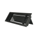 Bodenrost mit Volumenregler - 305 x 102 mm - Pulverstruktur - Stahl - Schwarz - RAL9005thumbnail
