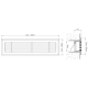 Wandgitter mit Volumenregler für 110 x 55 mm - Stahl - SCHWARZ RAL9005thumbnail