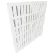 Abschließbares Schiebegitter Aluminium - Aufbaumontage 400 x 400 mm - weiß (3-4040W)thumbnail