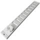 Abschließbares Schiebegitter Aluminium - Aufbaumontage 370 x 30 mm - ungefärbt eloxiertthumbnail