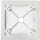 Design-Lüftungsgitter quadratisch (Abluft & Zuluft) Ø 100 mm – GLAS flach – Mattgrauthumbnail