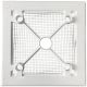 Design-Lüftungsgitter quadratisch (Abluft & Zuluft) Ø 100 mm – GLAS flach – matt Schwarzthumbnail