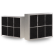 PuriVent CARRE Filter für Einbaudunstabzugshauben – 400 m3/h - 210 x 250 mm – Anschluss Ø 150 mmthumbnail