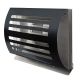 Design-Wetterschutzgitter PREMIUM LINE -DELTA- Ø 150 mm mit grobmaschigem Draht – SCHWARZ RAL7021thumbnail