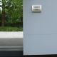 Design-Wetterschutzgitter PREMIUM LINE -DELTA- Ø 125 mm mit Rückschlagklappe – WEISS RAL9010thumbnail