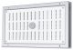 Verschließbares Türgitter aus Aluminium 400 x 100 mm – WEISS & ALU (Innentür) (G31A-4010)thumbnail