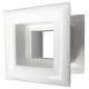 Quadratische Türgitter 29 x 29 mm – Kunststoff weiß – 3-Stück-Packungthumbnail