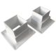 Quadratische Türgitter 29 x 29 mm – Kunststoff weiß – 4-Stück-Packungthumbnail