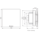 Renson Waves Badezimmer/Toilettenventilator - appgesteuert - Geruchs- und Feuchtigkeitssensor - Ø 100/125mmthumbnail Renson Waves Badezimmer/Toilettenventilator - appgesteuert - Geruchs- und Feuchtigkeitssensor - Ø 100/125mmthumbnail
