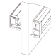 Duco DoorVent 436 x 58 mm – WEISS RAL9010thumbnail
