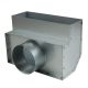 Rechtwinkliger Gitterrostschuh 305 x 102 mm mit Anschluss Ø 125 mmthumbnail