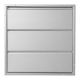 Lamellengitter Aufputz – 755 x 755 mm – große Lamellen (12HD-7676AA)thumbnail