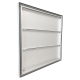 Lamellengitter Aufputz – 755 x 755 mm – große Lamellen (12HD-7676AA)thumbnail