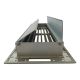 Bodengitter DELUXE 305 x 100 mm (passt in ein Brink-Maß von 305 x 102 mm) mit Volumenreglerabdeckung – Aluminiumthumbnail