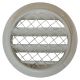Rundes Außenluftgitter Aluminium Ø 80mm - WEISS - mit grobmaschigem Gitter - hoher Durchlassthumbnail Rundes Außenluftgitter Aluminium Ø 80mm - WEISS - mit grobmaschigem Gitter - hoher Durchlassthumbnail