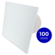 Pro-Design Badlüfter – STANDARD (KW100) – Ø 100 mm – flaches GLAS – matt Weißthumbnail