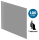 Pro-Design Badlüfter – ZUGSEIL (KW100W) – Ø 100 mm – flaches GLAS – Mattgrauthumbnail