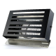 Design-Wetterschutzgitter PREMIUM LINE -BETA- Ø 125 mm mit grobmaschigem Draht – SCHWARZ RAL7021thumbnail
