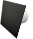 Whisper Pro-Design Badezimmerlüfter - Ø125mm - Ein/Aus – flaches GLAS – matt Schwarzthumbnail