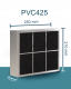 PuriVent CARRE Filter für Einbaudunstabzugshauben – 400 m3/h - 210 x 250 mm – Anschluss Ø 150 mmthumbnail
