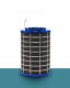 PuriVent SILO Plasmafilter für Dunstabzugshaube (Schacht 200 mm+) – 825 m3/h – Anschluss Ø 120 mmthumbnail