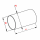 Lüftungsrohr Kunststoff - rund - Ø 125 mm - Länge 90 cmthumbnail Lüftungsrohr Kunststoff - rund - Ø 125 mm - Länge 90 cmthumbnail