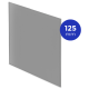 Design-Lüftungsgitter quadratisch (Abluft & Zuluft) Ø 125 mm – GLAS flach – Mattgrauthumbnail