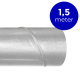 Wickelfalzrohr Ø 80 mm – Länge 1,5 Meterthumbnail