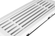 Bodenregister mit Volumenregler - 254 x 102mm - Pulverstruktur - Stahl - Weiß - RAL9003thumbnail