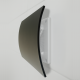 Design-Lüftungsgitter quadratisch (Abluft & Zuluft) Ø 125 mm – GLAS flach – matt Schwarzthumbnail