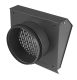 Whisper Luxe Design Wetterschutzgitter 160mm - Abluft - Graphit grauthumbnail