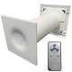 Kompakter dezentrale Lüftungsanlage - WRG-Ventilator HRV100P mit Wärmetauscher – 35 & 50 m3/h – inkl. Fernbedienungthumbnail