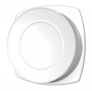 Tellerventil Kunststoff - Zuluft - Ø 160 mm - mit Montage-Flansch - weiß