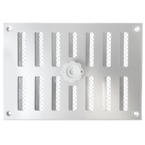 Abschließbares Schiebegitter Aluminium - Aufbaumontage 215 x 150 mm