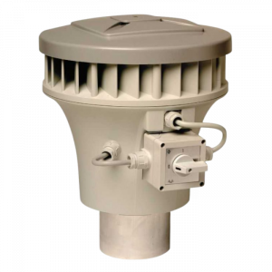 Rohrlüfter Zehnder KPMe Perilex mit Betriebsschalter (400 m3/h, Gleichstrom)