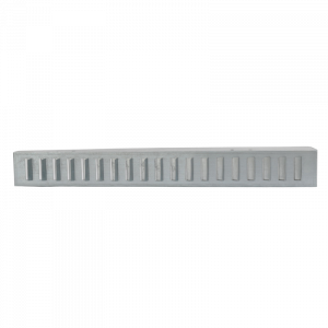 Mengenregler aus Stahl (schräg montierte Schiebeklappe 525x75 mm) für Kanalgitter - Stahl für GS130G